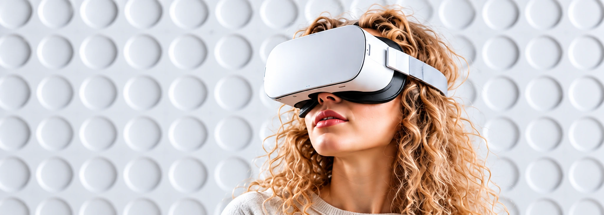 Virtual reality headset lifestyle banner